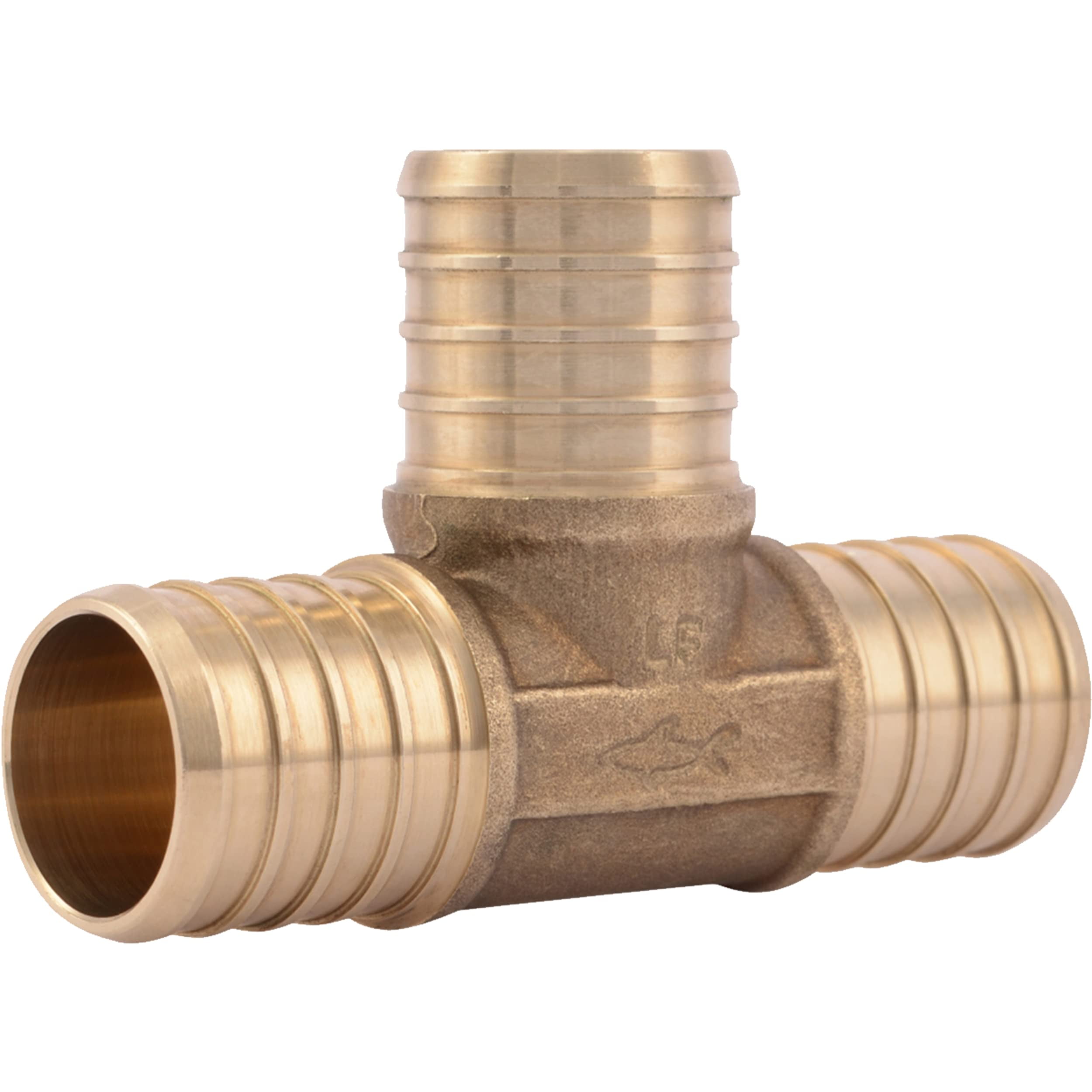 Brass Plumbing Fittings, 1 Inch Crimp T, PEX Pipe UC374LFA