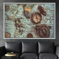 thumbnail image 1 of Brass Pocket Compass Wall Decor, Vintage Art Canvas Poster, Vintage Canvas Art, Compass Art Canvas, Antique World Wall Decor, Canvas Wall Decor - Gallery Wrapped, 1 of 9