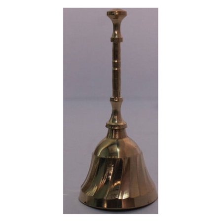 Brass Pooja Bell with Beautiful Handle 58gm, brass pooja bell, Hindu puja items, brass pooja items