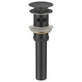 thumbnail image 1 of Brass Pop-Up Waste With Overflow Matt Black Finish Round Shape, 1 of 1