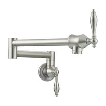 Brass Pot Filler Faucet Foldable Kitchen Faucet Dual Functional Faucet With 2 Handles Tap Wall-Mounted Only Cold Water ,Bar Laundry RV Farmhouse