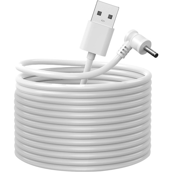 Brass Power Extension Cord Long Charging Cable Upgrades for Camera Systems Enhances Camera Positioning & Usability