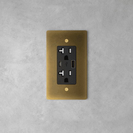 Brass Power Outlet