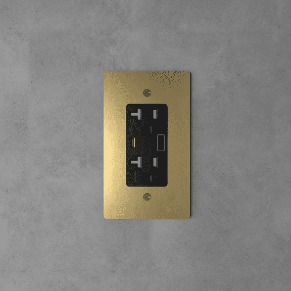 Brass Power Outlet