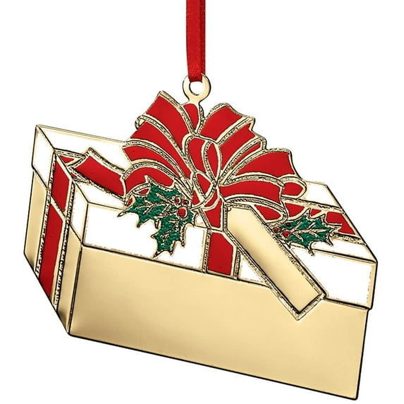 Brass Present Ornament