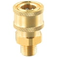 Brass Pressure Washer Quick Connect M22 To 1/4 Male Coupler Adapter