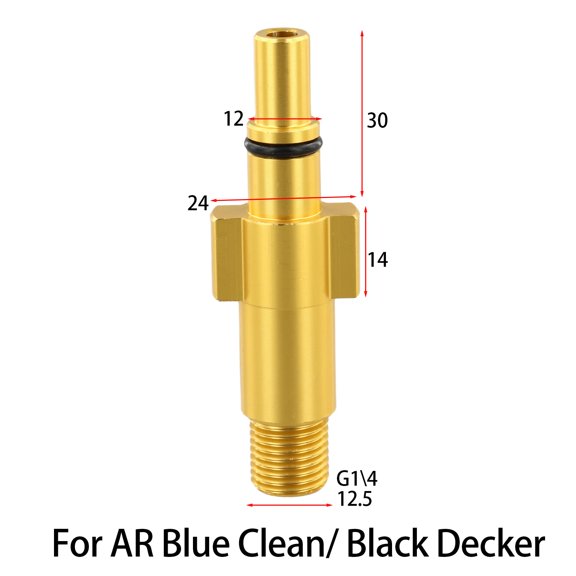 Brass Pressure Washer Snow Foam Lance Connector Adapter for Karcher and For Bosch Easy Installation (92 characters)