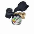 thumbnail image 1 of Brass Propane Tank Gauge Adapter with Gas Pressure Level Meter for BBQ & RV, 1 of 11