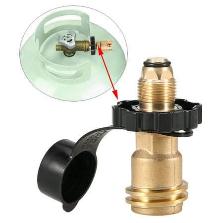 Brass QCC Tank Cylinder Adapter Convert POL to Cooking BBQ Gas Pressure Regulator Control
