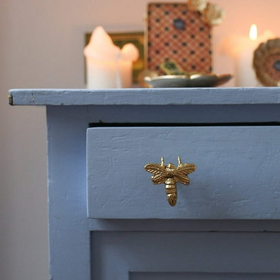 Brass Queen Bee Knob