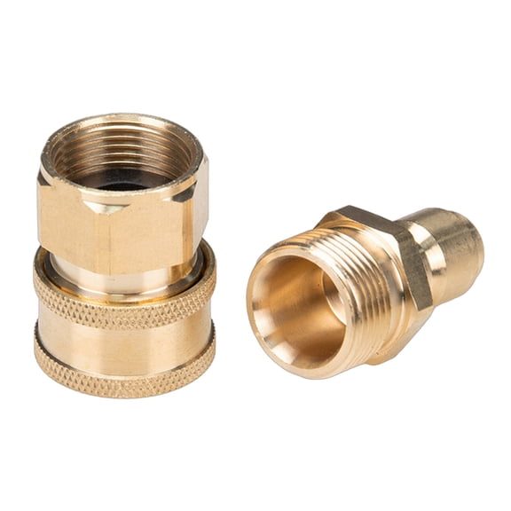 Brass Quick Connection set Includes M22 Female & Male Fittings Leak Proof Hose Adapter 2pcs for Fast Flows Connection