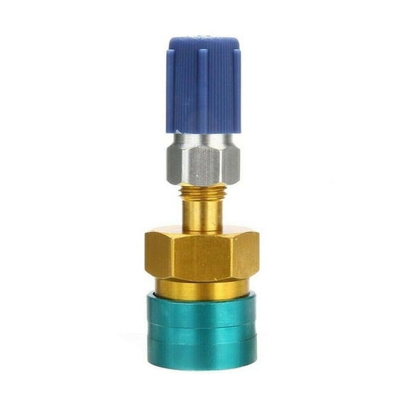 6Pcs/Set R134a To R12 Fitting Adapter 1/4 Female Flare 1/2 Male Valve