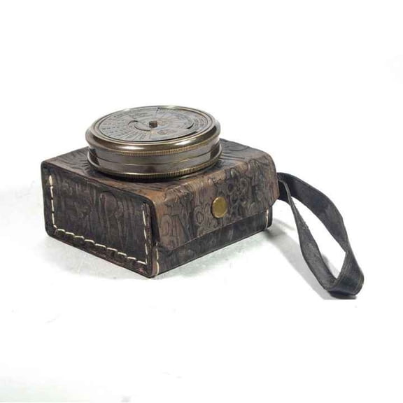 Brass Quote Nautical Sundial Compass With Wooden Box Collectible Marine Sun Dial Compass Antique Compass Nautical Item