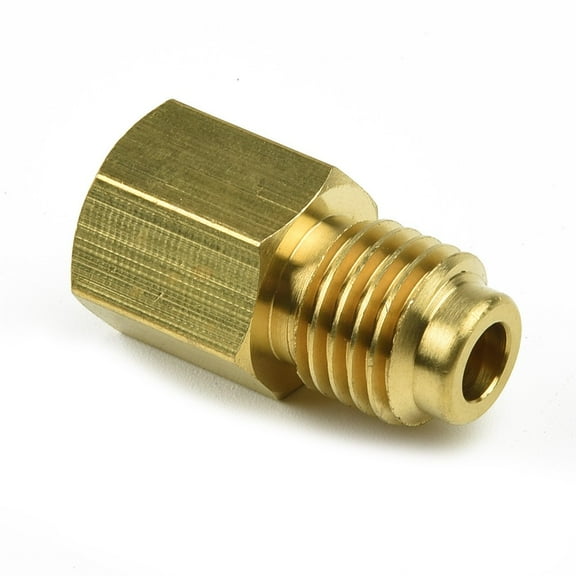 Brass R134A R12 Car Conditioner Adapter Quick Coupling 1/2" ACME Male 1/4" SAE