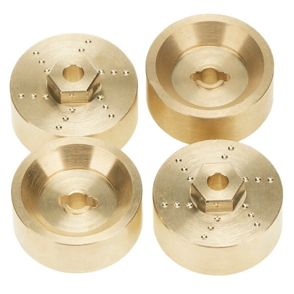Brass RC Car Widened Wheel Rim Hub Counterweights For Axial 1/24 SCX24 AXI00002 AXI00001 AXI90081 Spare Part TAPDRA Spare Part
