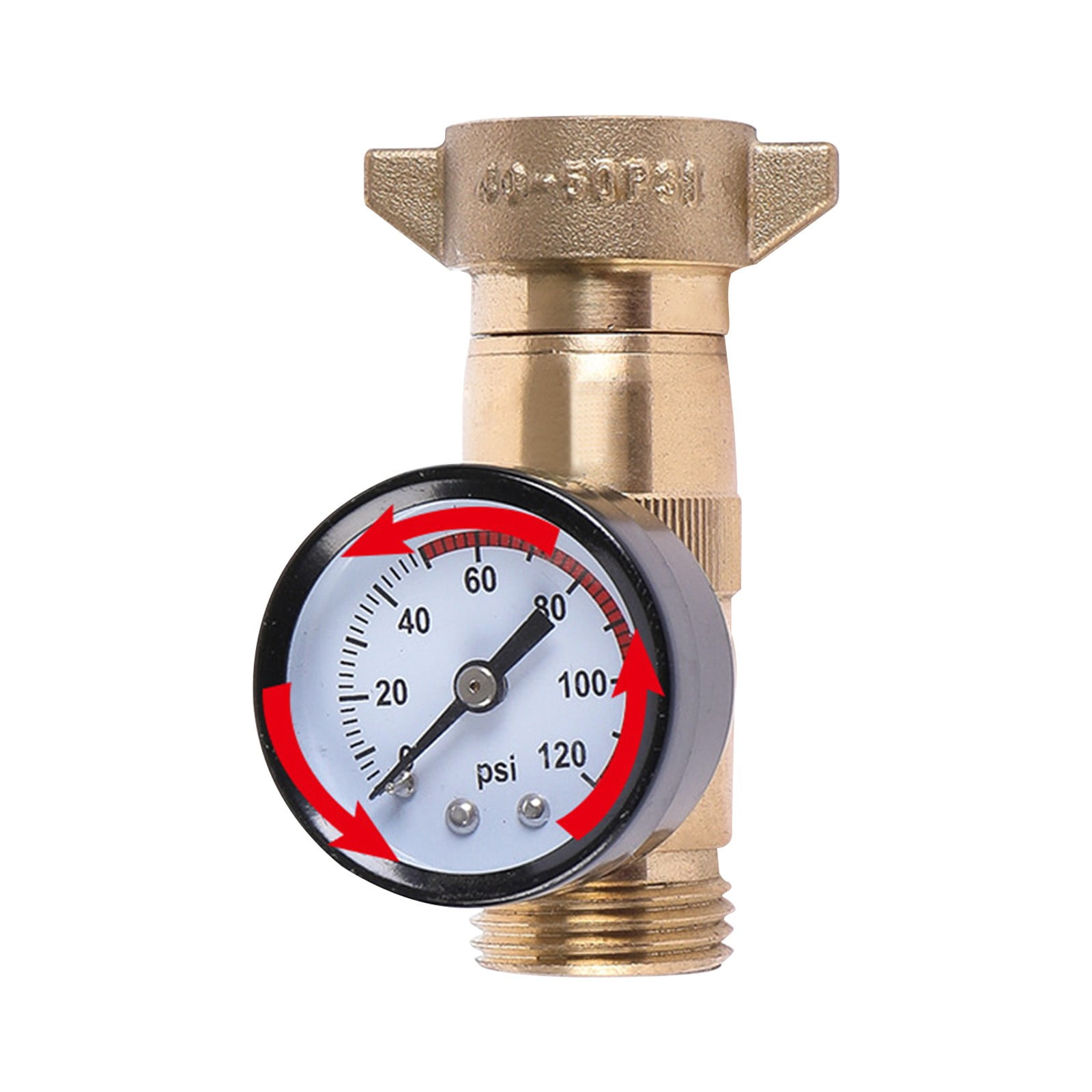 WEMDBD Brass RV Water Pressure Regulator, RV Water Regulator With