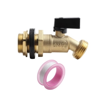 Rain Barrel Spigot Kit, Brass Water Barrel Faucet For Bucket, Water Tanks, Tubs, Pools Etc