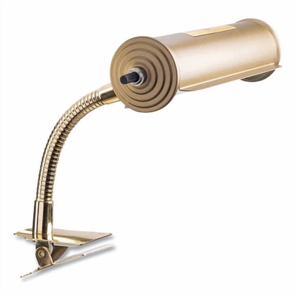 Brass Reading Light, Gooseneck, 10" High, Gold | Bundle of 2