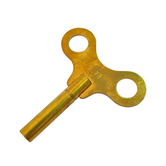 Brass Replacement Clock Key For Key Wind Clocks Size 6 / 3.75 mm - Clock Parts