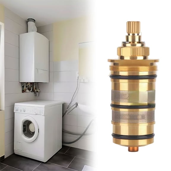 Brass Replacement Thermostatic Cartridge Shower Mixer Valve Bar Repair Kit Bathroom Water Temperature Control Faucet Cartridges