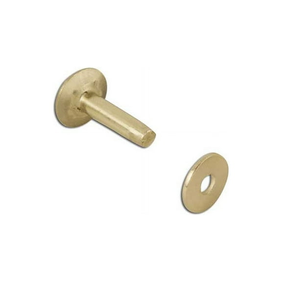 Tandy Leather #9 Brass Rivets & Burrs 3/4" (19 mm) 50/pk 11281-20