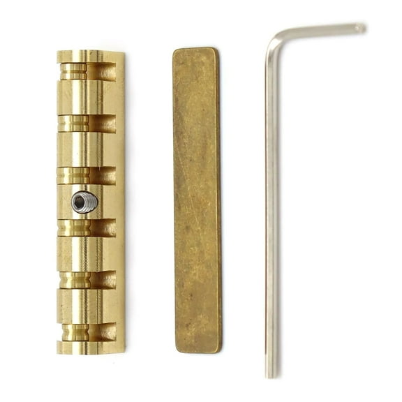 Brass Roller Nut for Guitars, Smooth Rolling Surface, Protects Strings, Suitable for Studio Use GUYUTING Spare Part