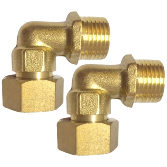 Brass Rotating Elbow Fittings 1/2 Inch Threaded Plumbing Joints for Plumbing