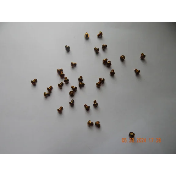 Brass Round Head Slotted Machine Screws. 6/32 X 1/4" 20 Pcs. New