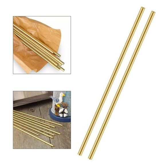 Brass Round Rods for Crafts and DIY Projects 3mm Diameter 2 PCS 200mm Length