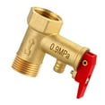 thumbnail image 1 of Brass Safety Pressure Release Valves Adjustable Pressure Relief Valves with Check Function for Electric Water Heaters, 1 of 9