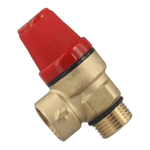 Brass Safety Valve Drain Relief Switch For Solar Water Heater Inner & Outer Wire 6Bar Smile Home