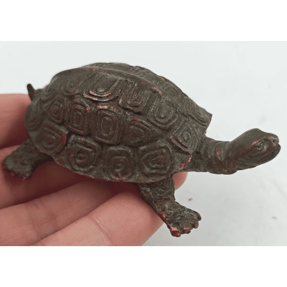 Brass Sea Animal Statue Cute Desk tortoise miniature Paperweight kids gift Metal Art Decoration for Cabinets Romantic Unique feng shui