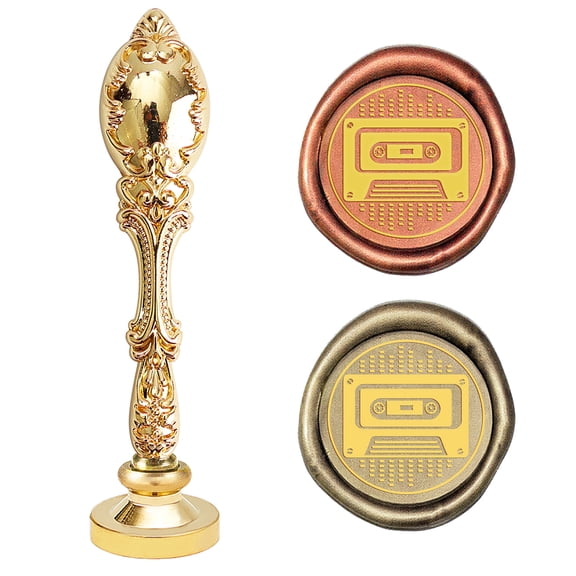 Brass Seal Stamp with Alloy Handles for DIY Scrapbooking Other Pattern Stamp: 25mm Handle: 91.5x22.5x13.5mm