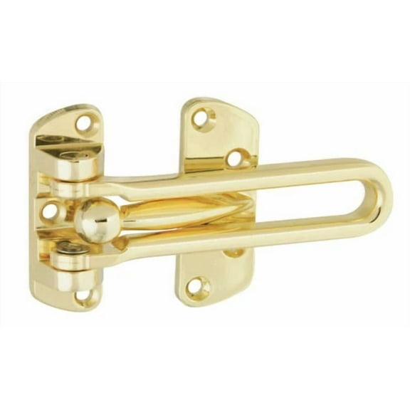 Brass Security Door Lock Guard Flip Latch  Child-Safe Slide Bolt Bar Lock