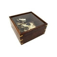 thumbnail image 1 of Brass Sextant 8" w/ Wood & Etched Glass Box, 1 of 3
