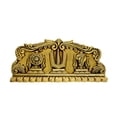 thumbnail image 1 of Brass Shankh Chakra Namah Showpiece | Padmanabha Swami | Vishnu | Home Decor (10 Inches), 1 of 5
