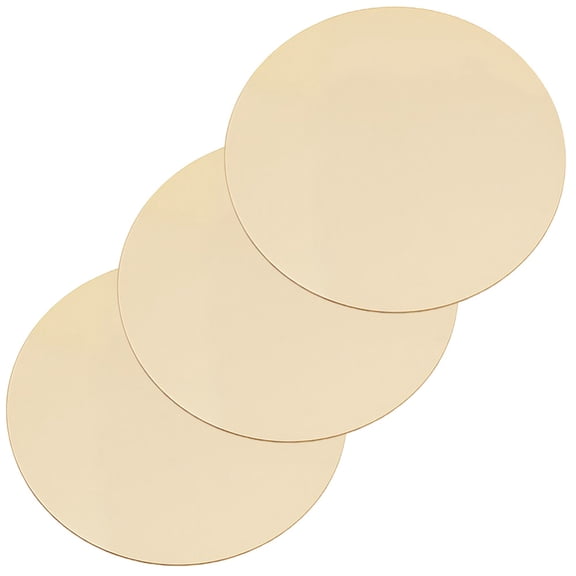 Brass Sheet Brass Discs Flat Round Raw(Unplated) 80x0.5mm