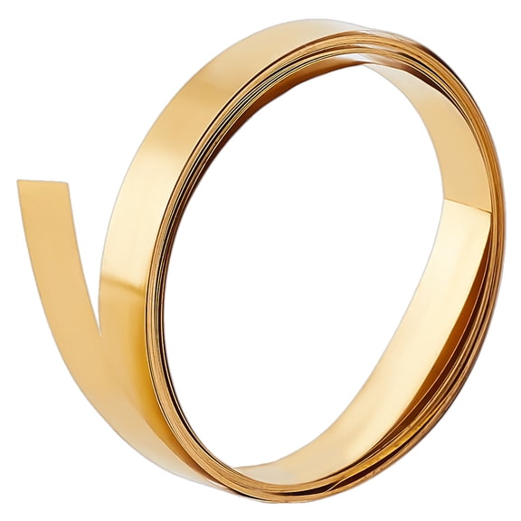 Brass Sheets Rolls Raw(Unplated) 4000x10x0.1mm for DIY