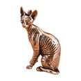 thumbnail image 1 of Brass Shelf Decors Accent,Cats Figurines Tabletop Centerpieces Home Decorations Retro Cats Decorative Objects, 1 of 8