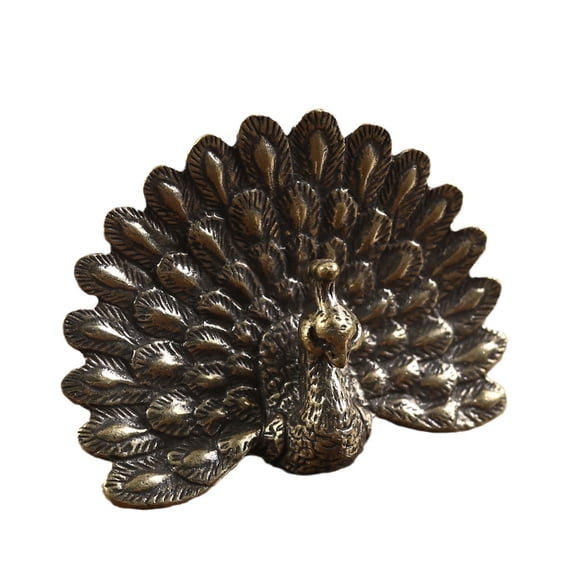 Brass Shelf Decors Accent ,Peacocks Figurines Tabletop Centerpieces Home Decorations Retro Peacocks Decorative Objects