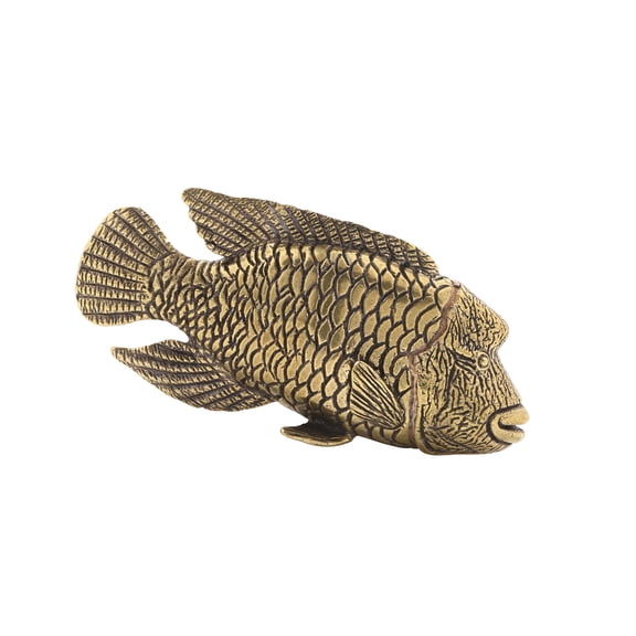 Brass Shelf Decors Accent ,Wrasses Figurines Tabletop Centerpieces Home Decorations Retro Wrasses Decorative Objects