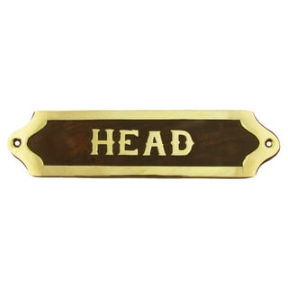 Ship's Maritime Plaque HEAD Door Sign Ships Nautical Wall Home Decor Ship's Maritime Plaque HEAD Door Sign Ships Nautical Wall Home Decor