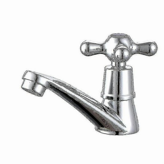 Single Cold Water Faucet Chrome Basin Tap for Bathroom Sink