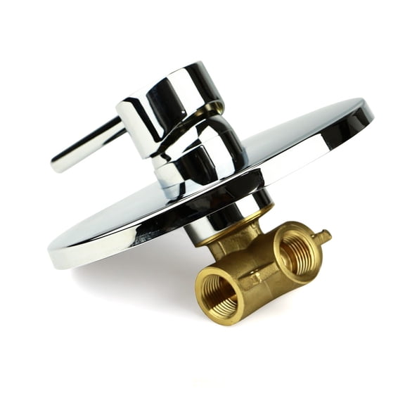 Brass Shower Mixer Valve, 1/2" Wall Mount Hot Cold Water Control Tap, Ceramic Valve Core Bathroom Shower Valve for Home Hotel