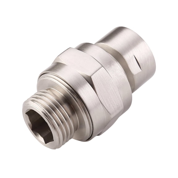 Brass Shower Swivel Ball Adapter-1.9" Long Adjustable Rotating Shower Head Connector Multi-angle Heat & Pressure Resistant Accessories Universal Shower Joint & Adapter for G1/2(20 mm),B