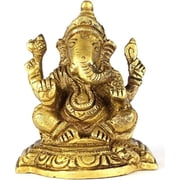 Brass Shri Ganesha Idol for Home Statue of Lord Hindu God Ganesh-19