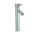 thumbnail image 1 of Brass Single Hole Bathroom Sink Faucet 12" H Satin Nickel Tap with Supply Lines| Renovators Supply, 1 of 11