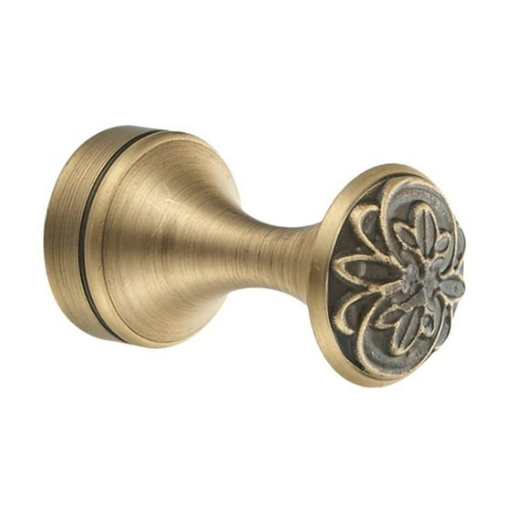 Brass Single Towel Robe Hook, Antique Hanging Clothes Hat Wall Hooks Heavy Duty Wall Mounted Coat Rack