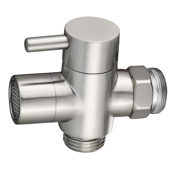 【Brass Sink Diverter Valve】3-Way Faucet Splitter for Bathroom & Kitchen - 22mm (M22/M24 Adapter Included)