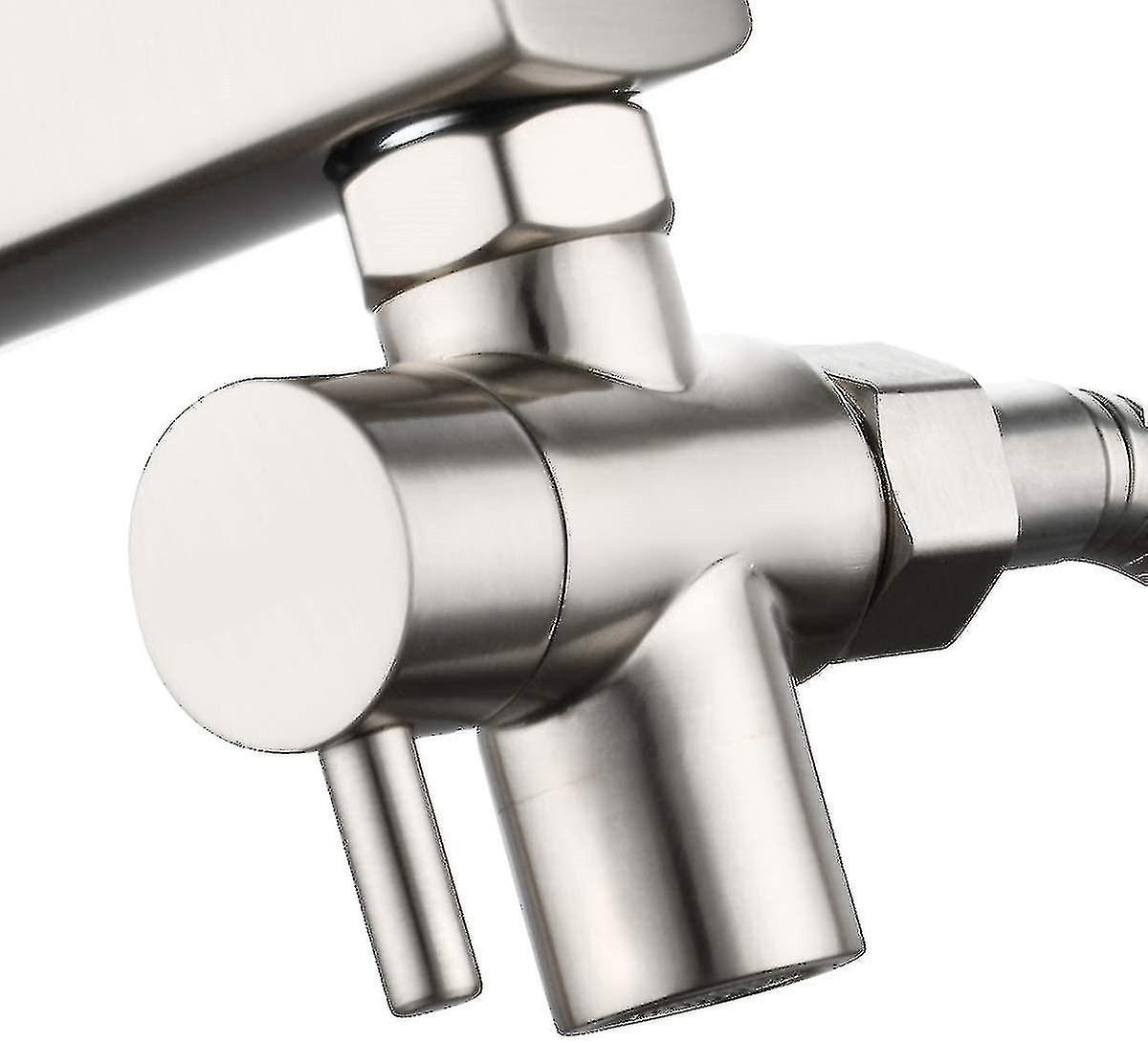 Brass Sink Valve Diverter Faucet Splitter, Faucet Adapter 3 Way Faucet